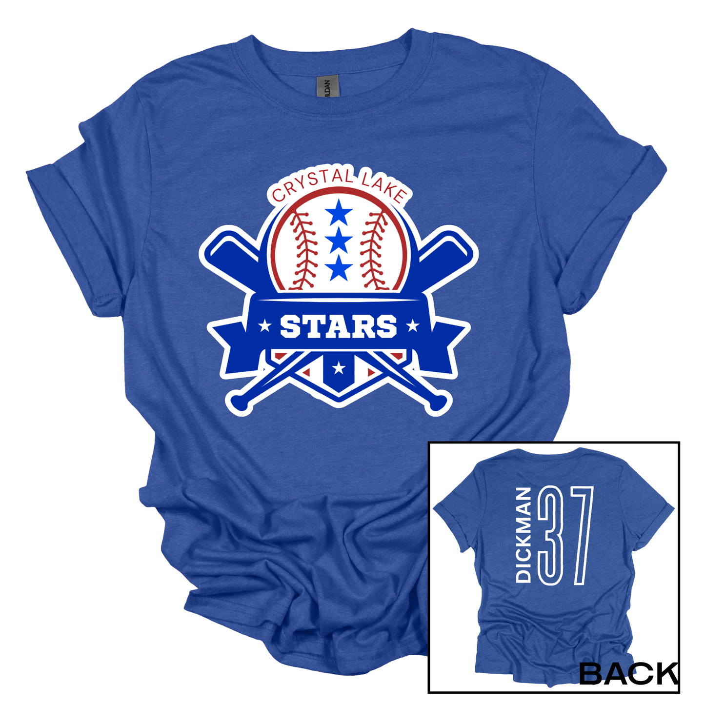 Crystal Lake Stars Logo | Short Sleeve Tee
