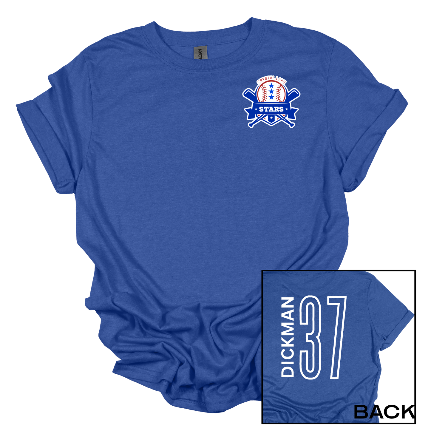 Crystal Lake Stars Pocket Logo | Short Sleeve Tee