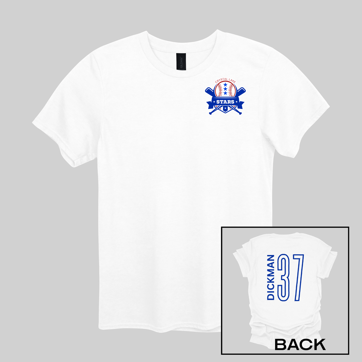 Crystal Lake Stars Pocket Logo | Short Sleeve Tee