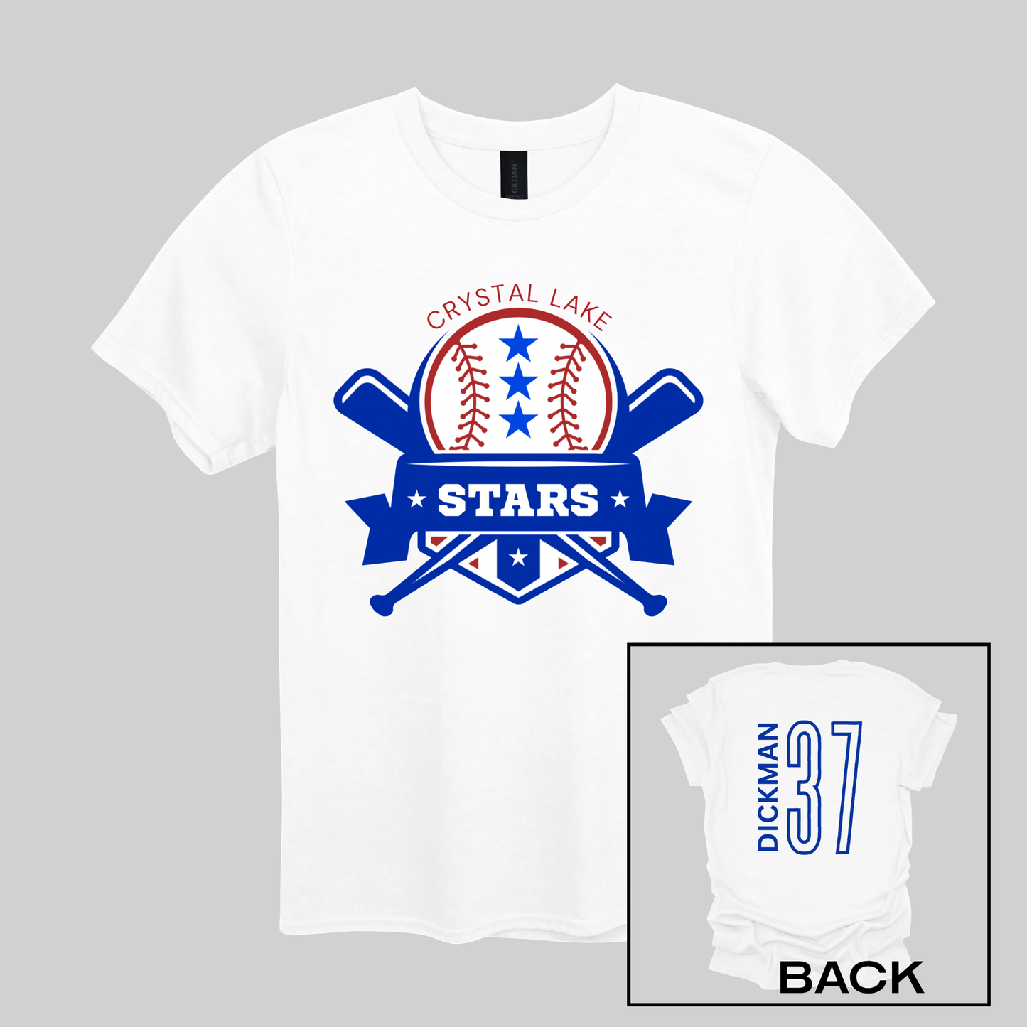 Crystal Lake Stars Logo | Short Sleeve Tee