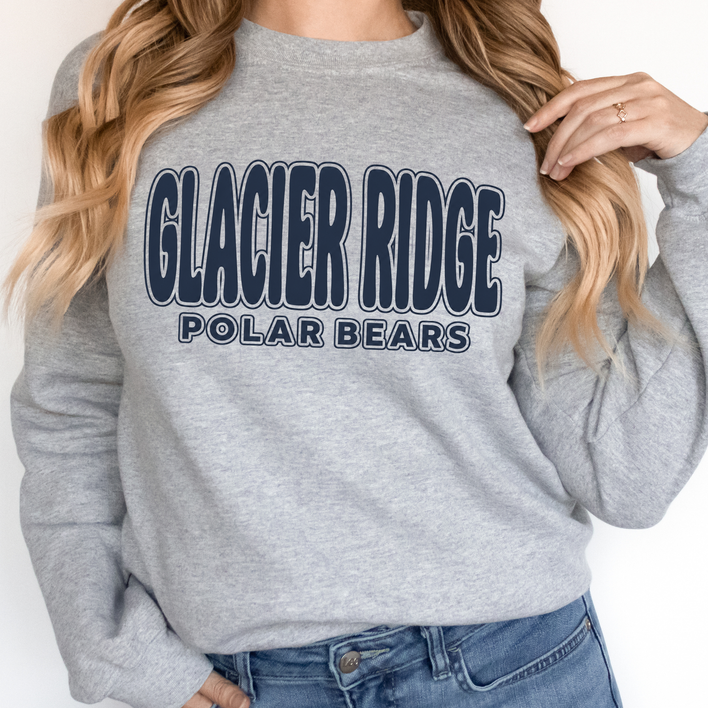Glacier Ridge Bubble | Adult Crewneck