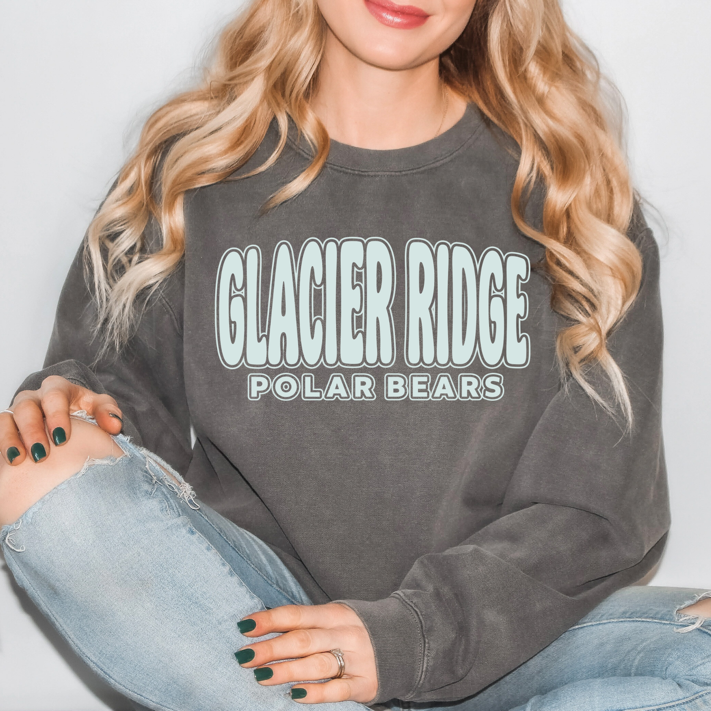 Glacier Ridge Bubble | Adult Comfort Colors Crewneck