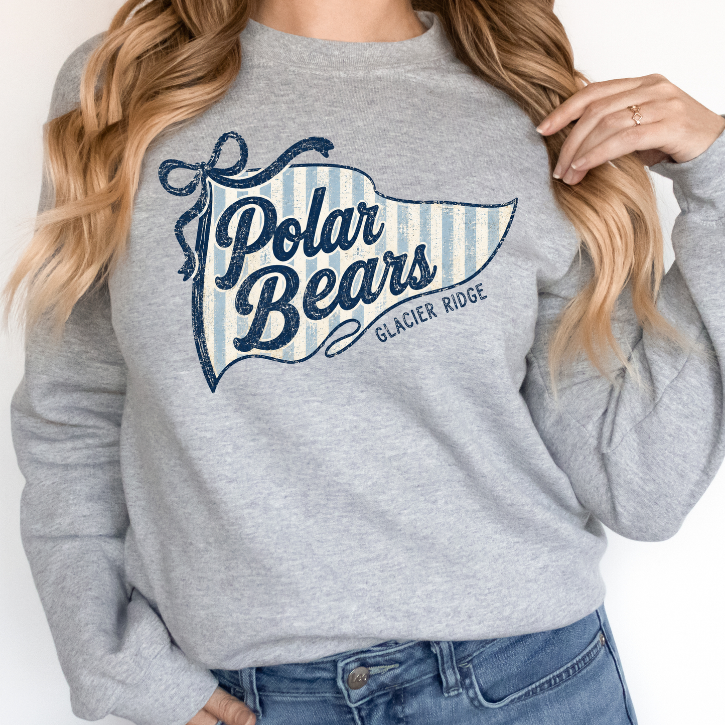 Glacier Ridge Flag | Adult Crewneck