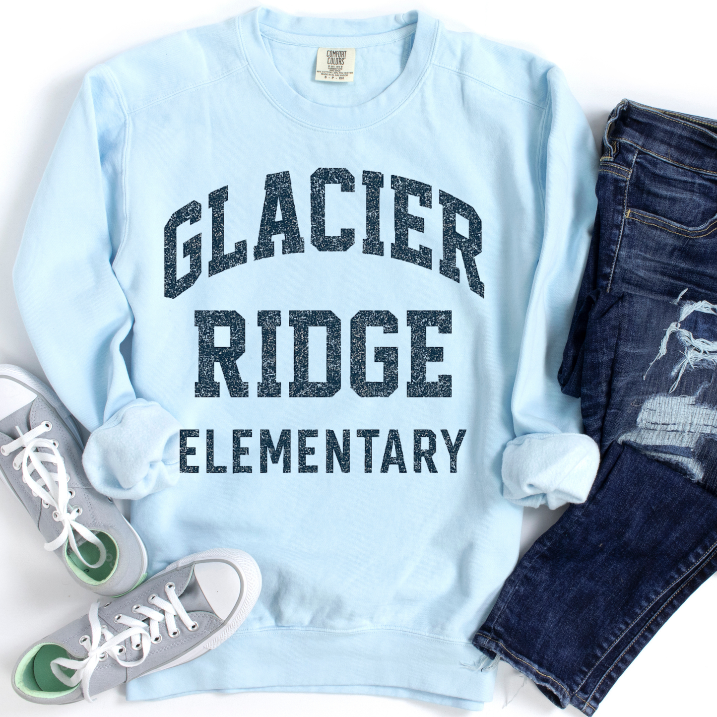 Glacier Ridge Elementary | Adult Comfort Colors Crewneck