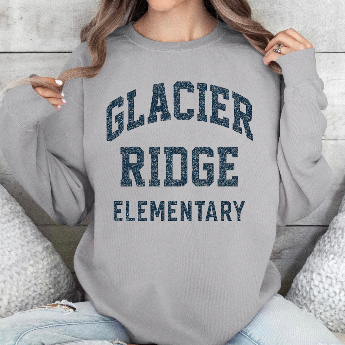Glacier Ridge Elementary | Adult Comfort Colors Crewneck
