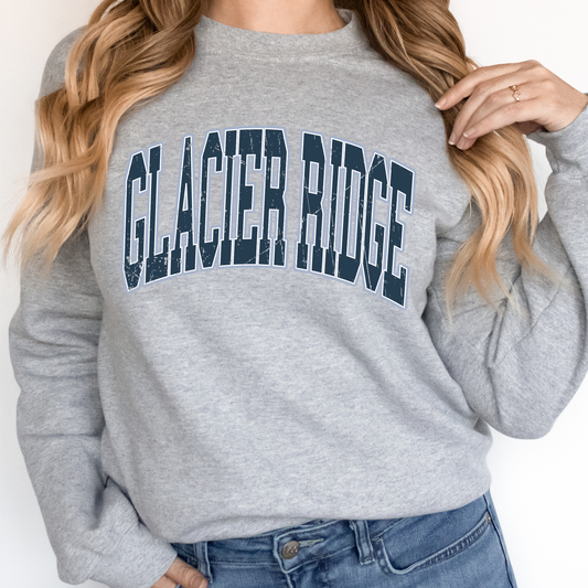Glacier Ridge Varsity | Adult Crewneck
