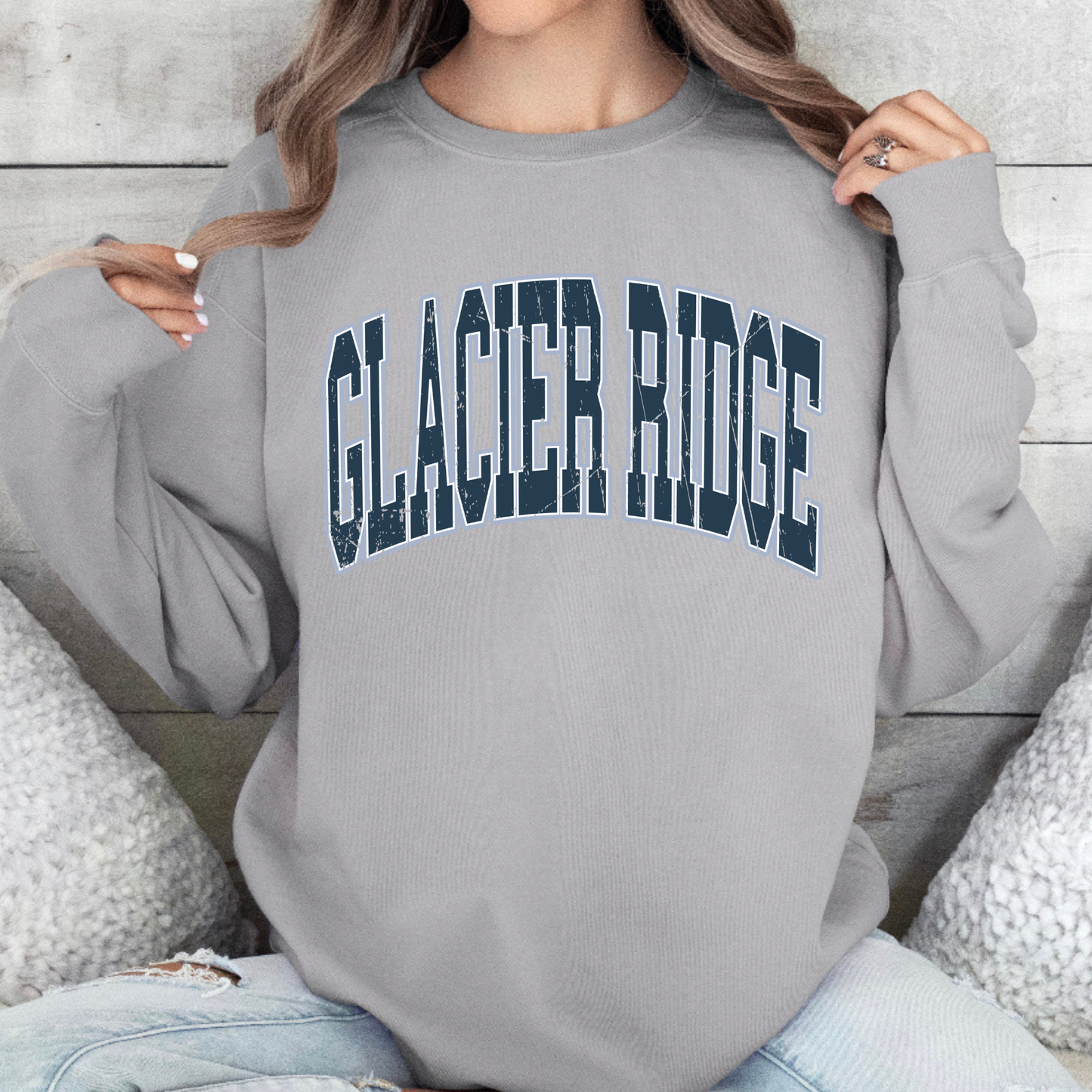 Glacier Ridge Varsity | Adult Comfort Colors Crewneck