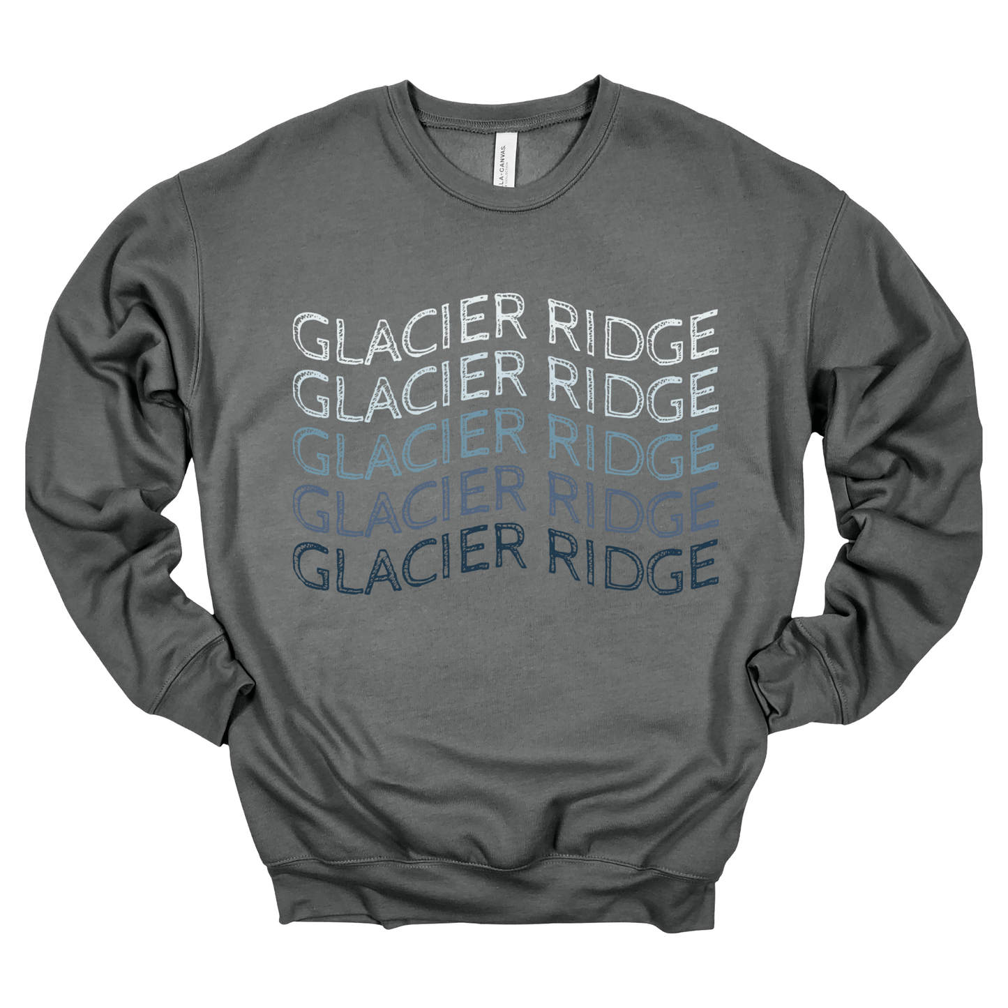 Glacier Ridge Waves | Adult Crewneck