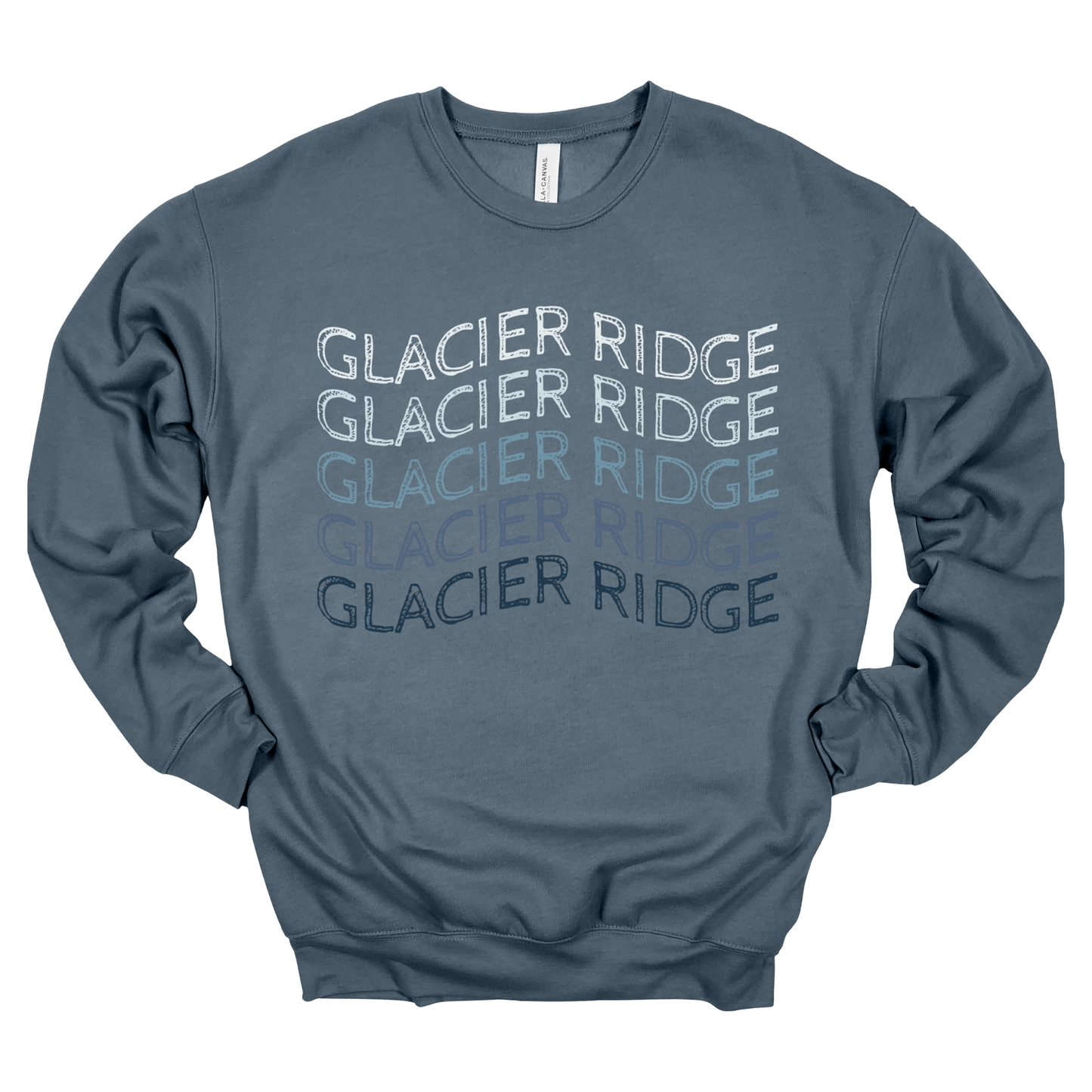 Glacier Ridge Waves | Adult Crewneck