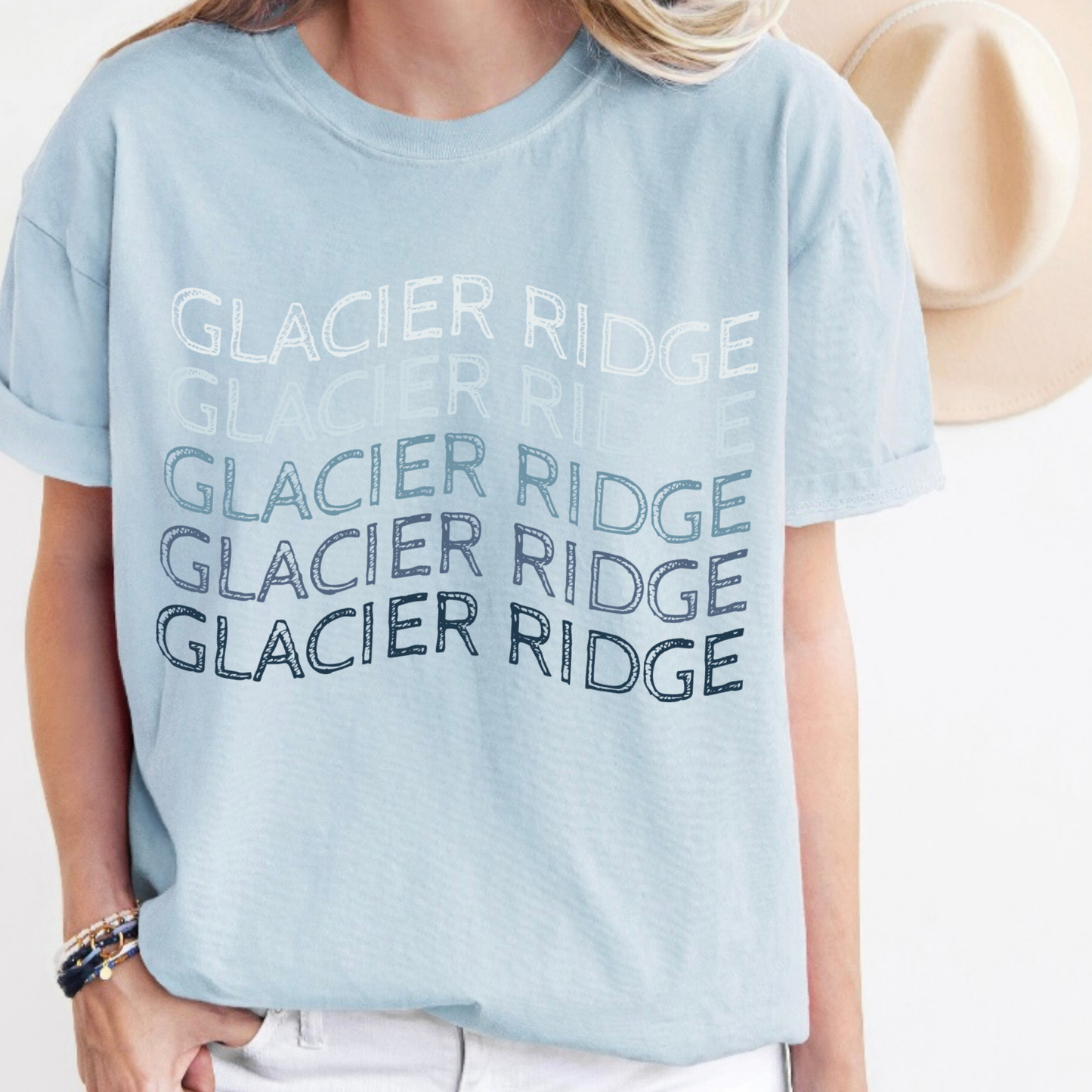 Glacier Ridge  Waves | Short Sleeve Adult Tee