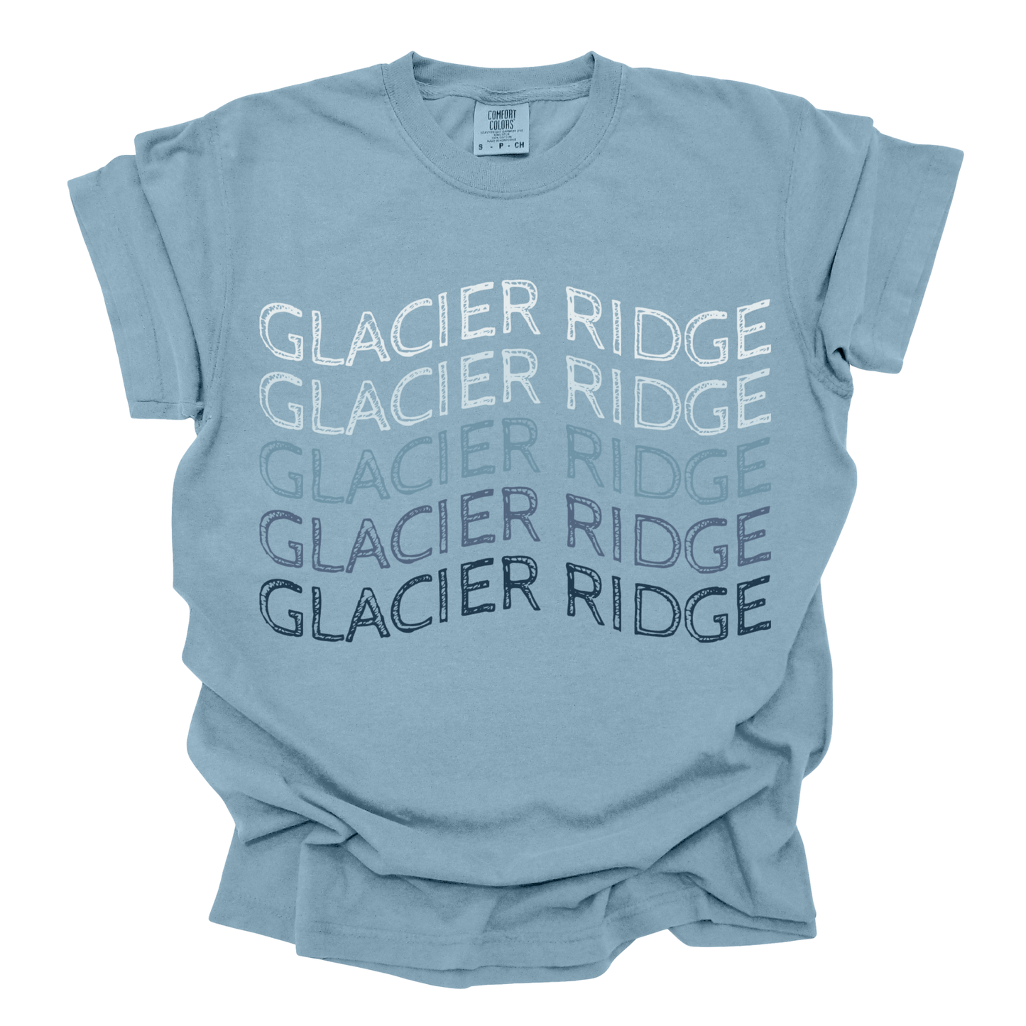 Glacier Ridge  Waves | Short Sleeve Adult Tee