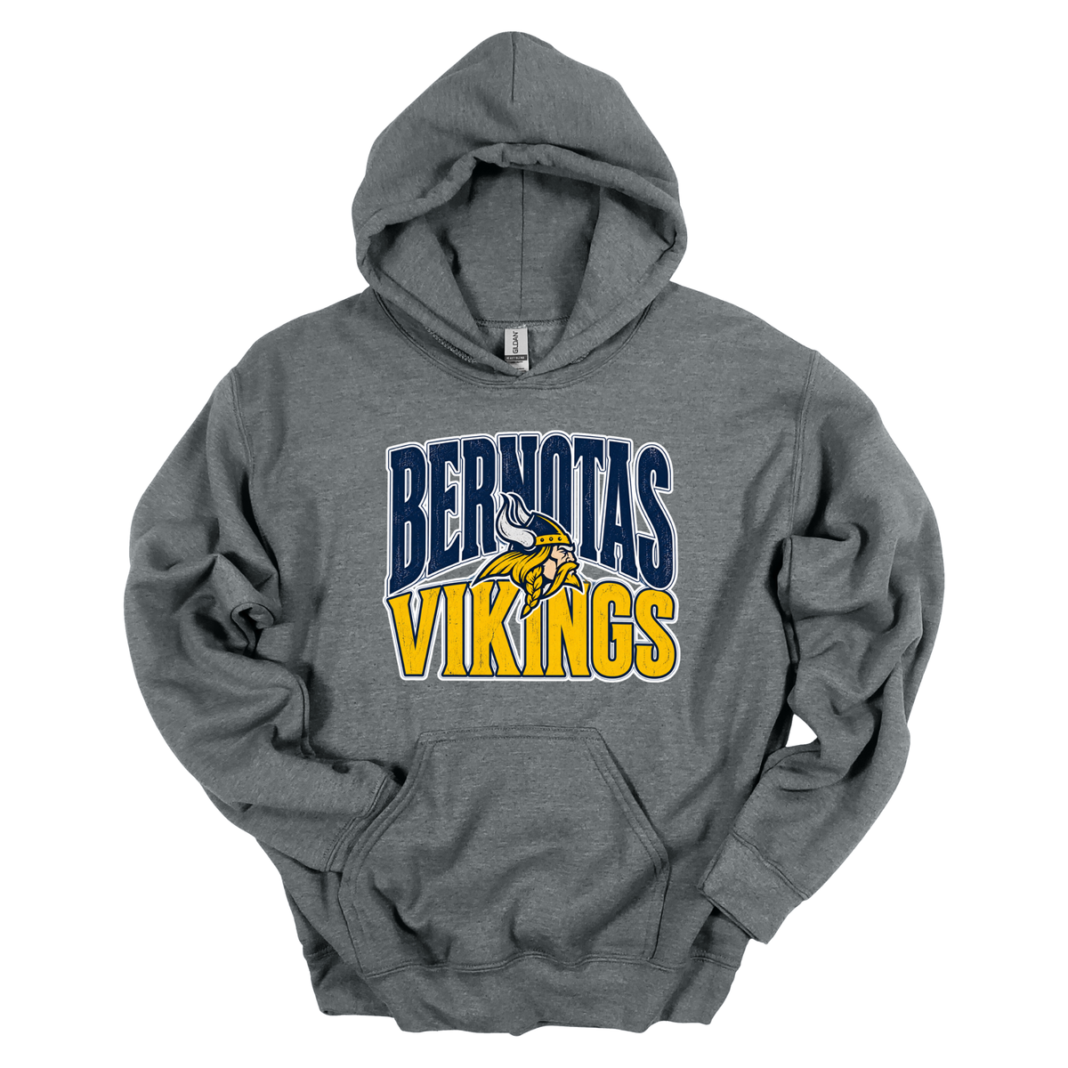 Bernotas Vikings Mascot | Youth Hooded Sweatshirt