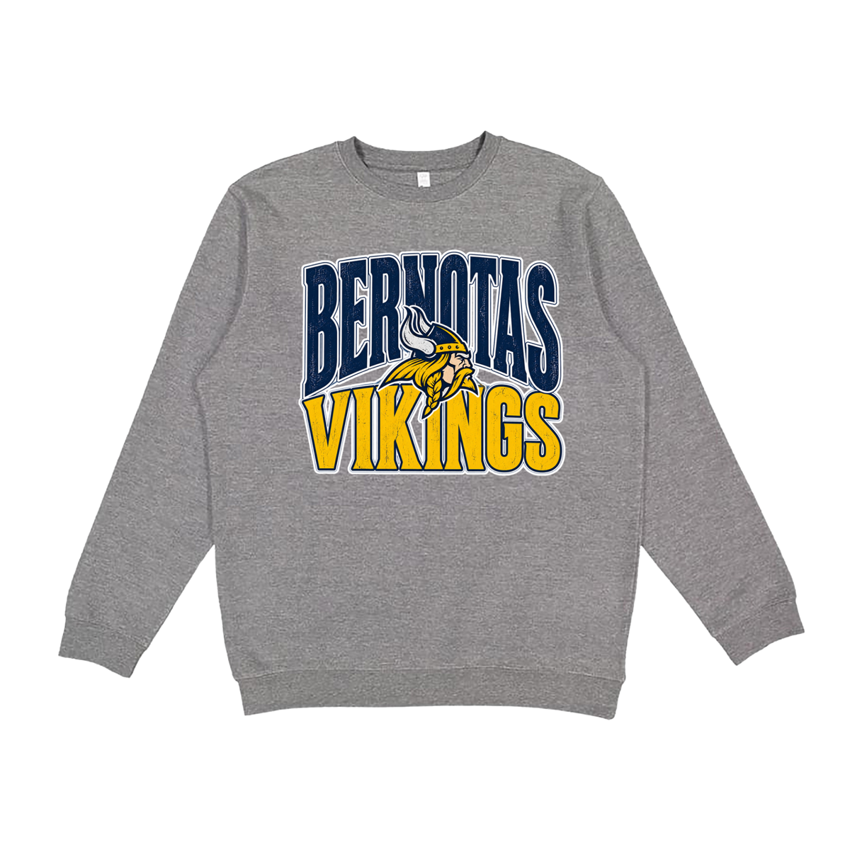 Bernotas Vikings Mascot | Youth Fleece Crewneck