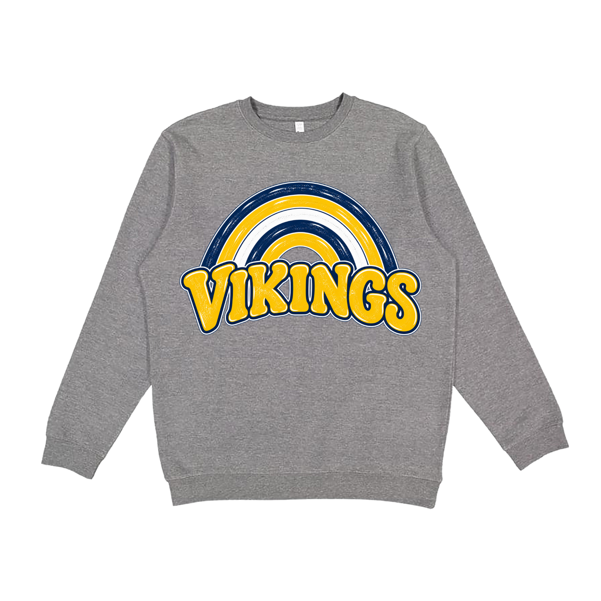 Vikings Rainbow | Youth Fleece Crewneck