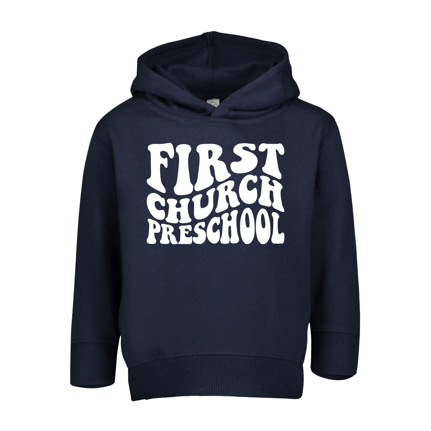 Groovy First Church Preschool | Youth Hooded Sweatshirt