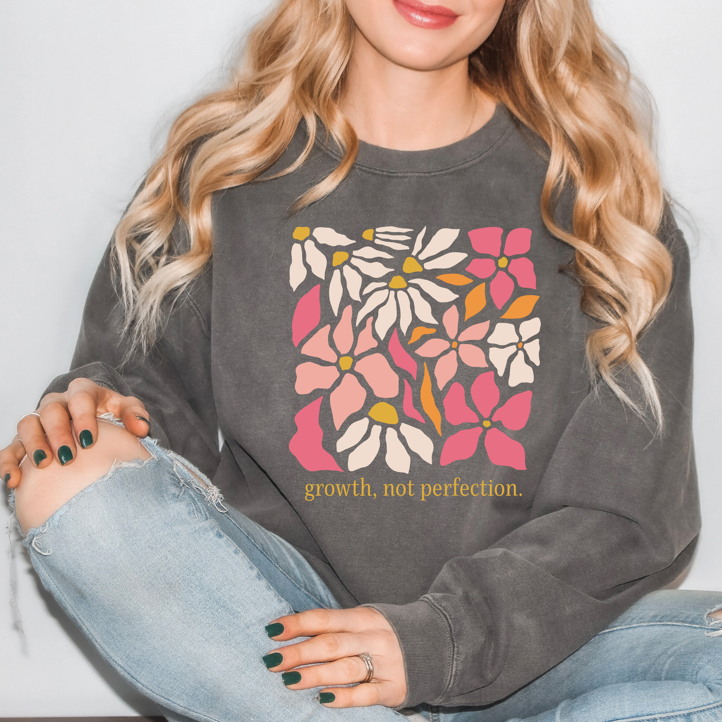 Growth Not Perfection | Adult Crewneck