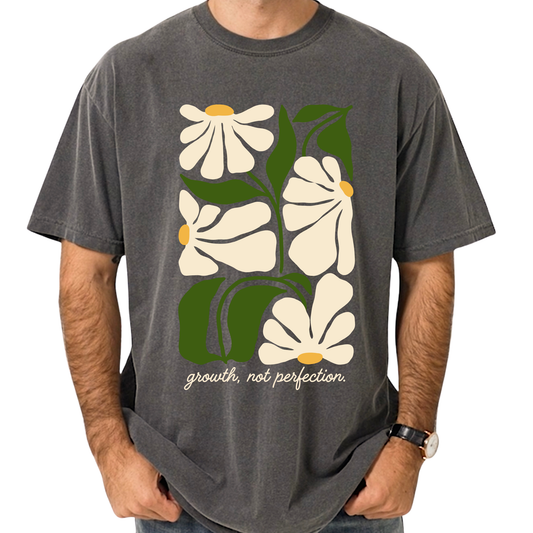 Growth Not Perfection Daisy | Short Sleeve Adult Tee