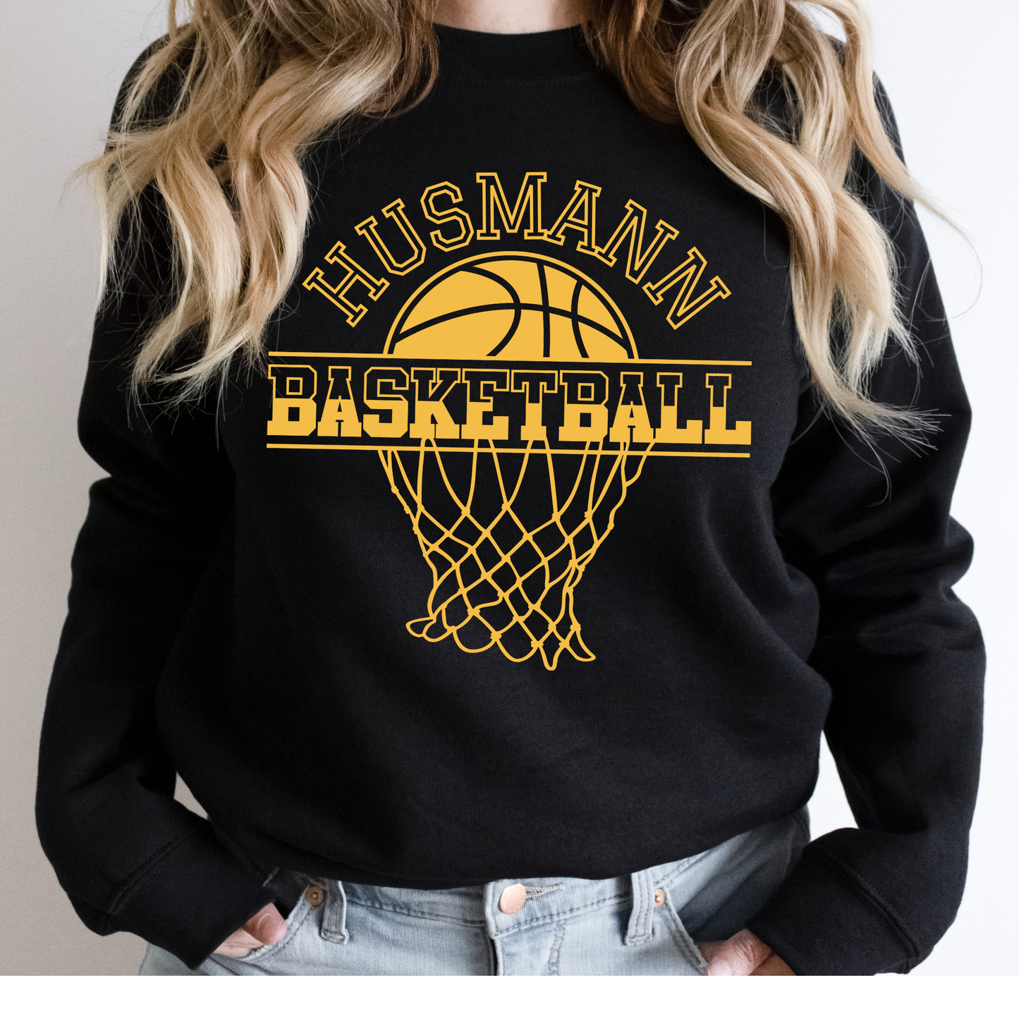 Husmann Elementary Basketball | Adult Crewneck
