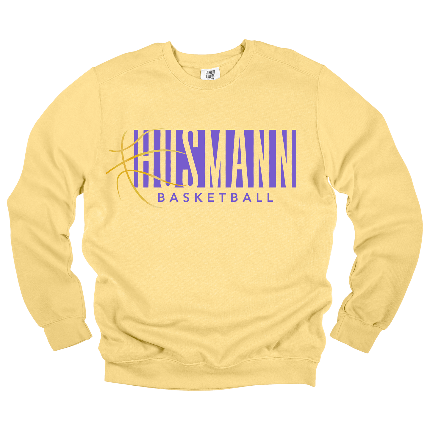 Husmann Basketball | Adult Comfort Colors Crewneck