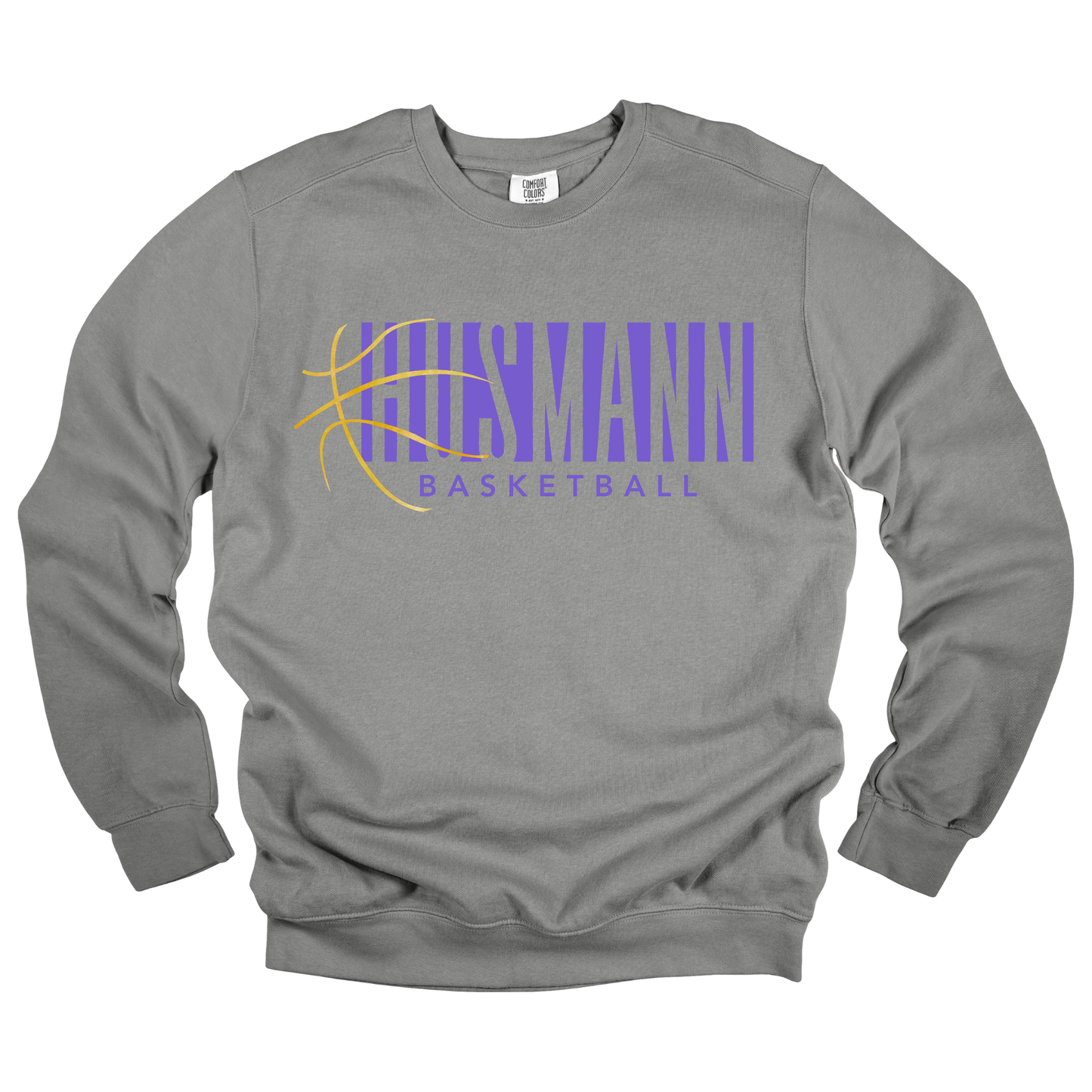 Husmann Basketball | Adult Comfort Colors Crewneck