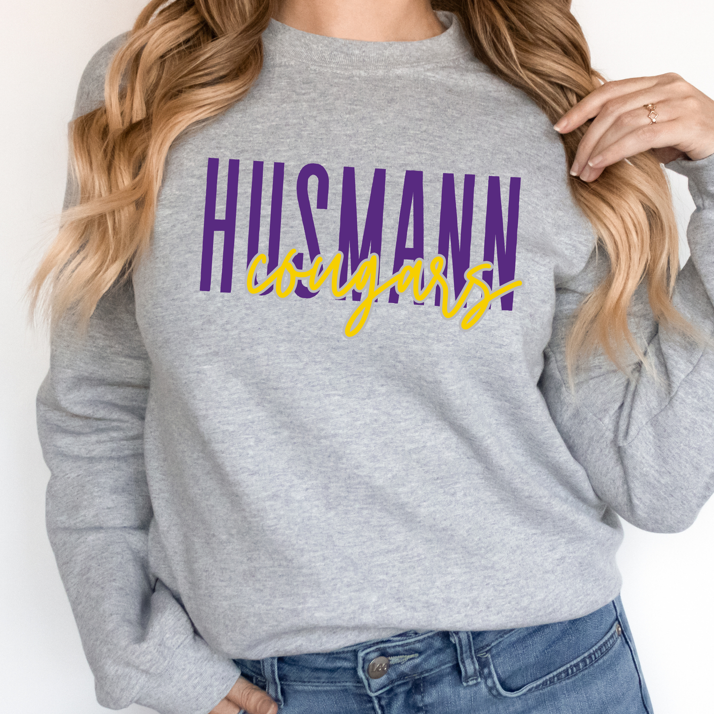 Husmann Cougars | Adult Crewneck