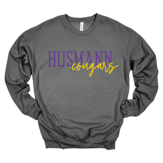 Husmann Cougars | Adult Crewneck