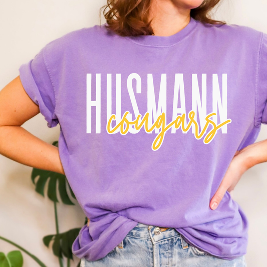 Husmann Cougars | Short Sleeve Adult Tee