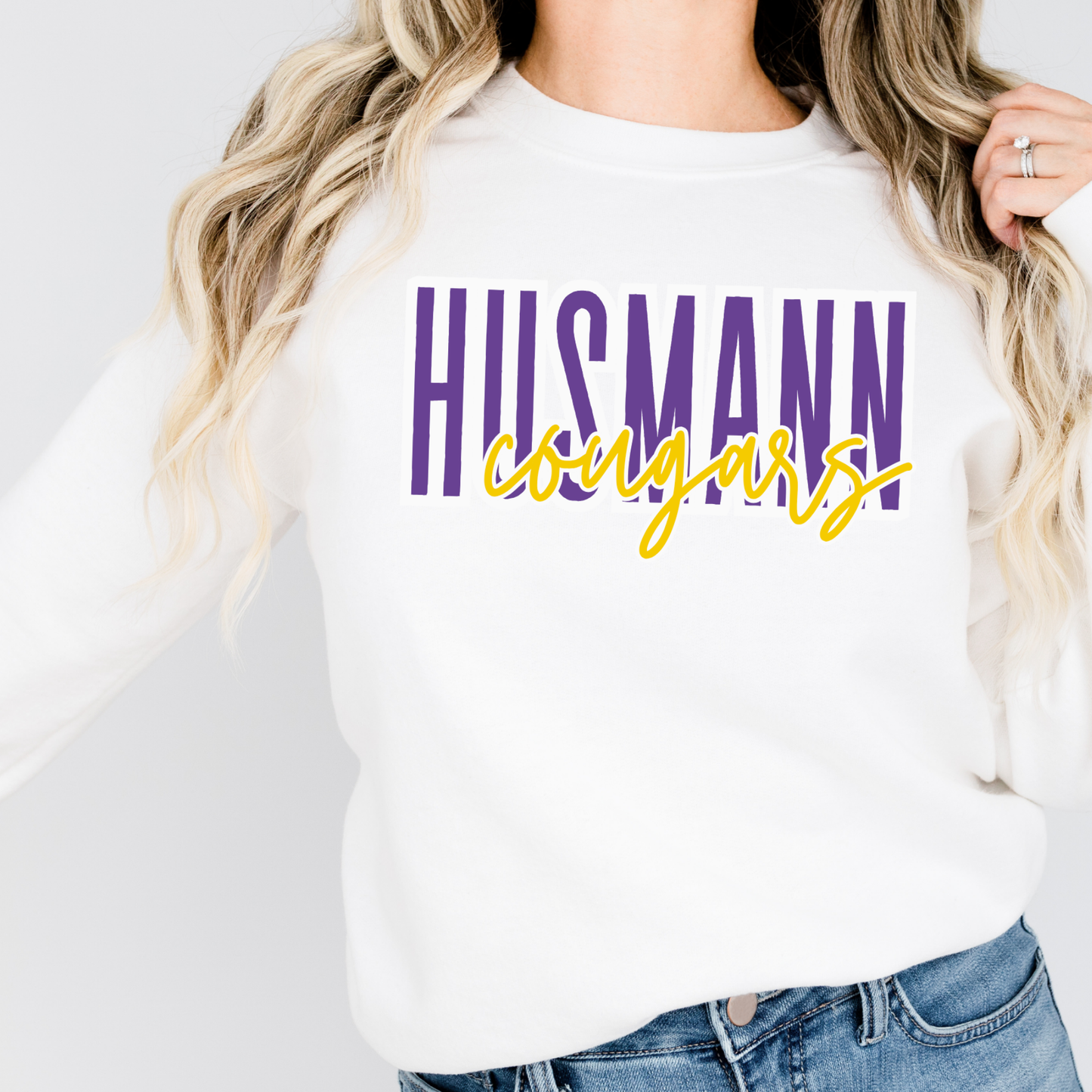 Husmann Cougars | Adult Crewneck
