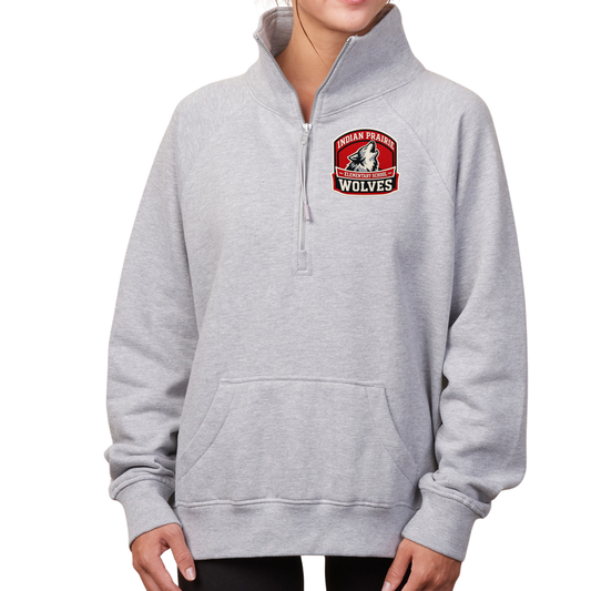 Indian Prairie Patch | Womens Quarter Zip Fleece