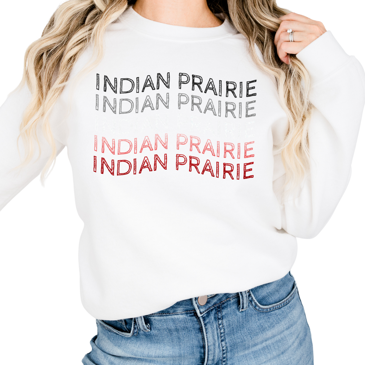 Indian Prairie Waves | Adult Crewneck