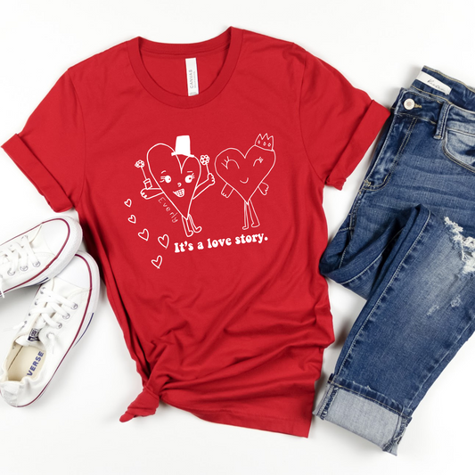 It's A Love Story | Short Sleeve Tee