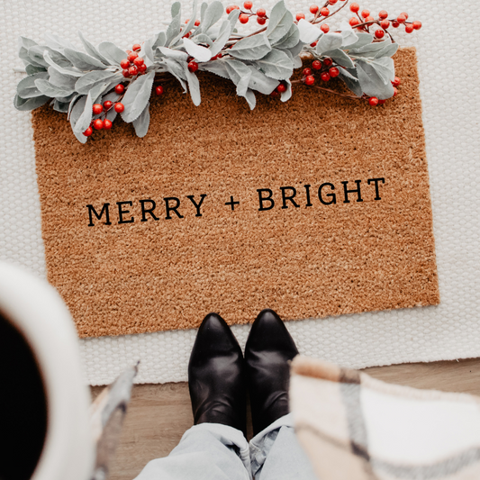Merry + Bright | Custom Doormat
