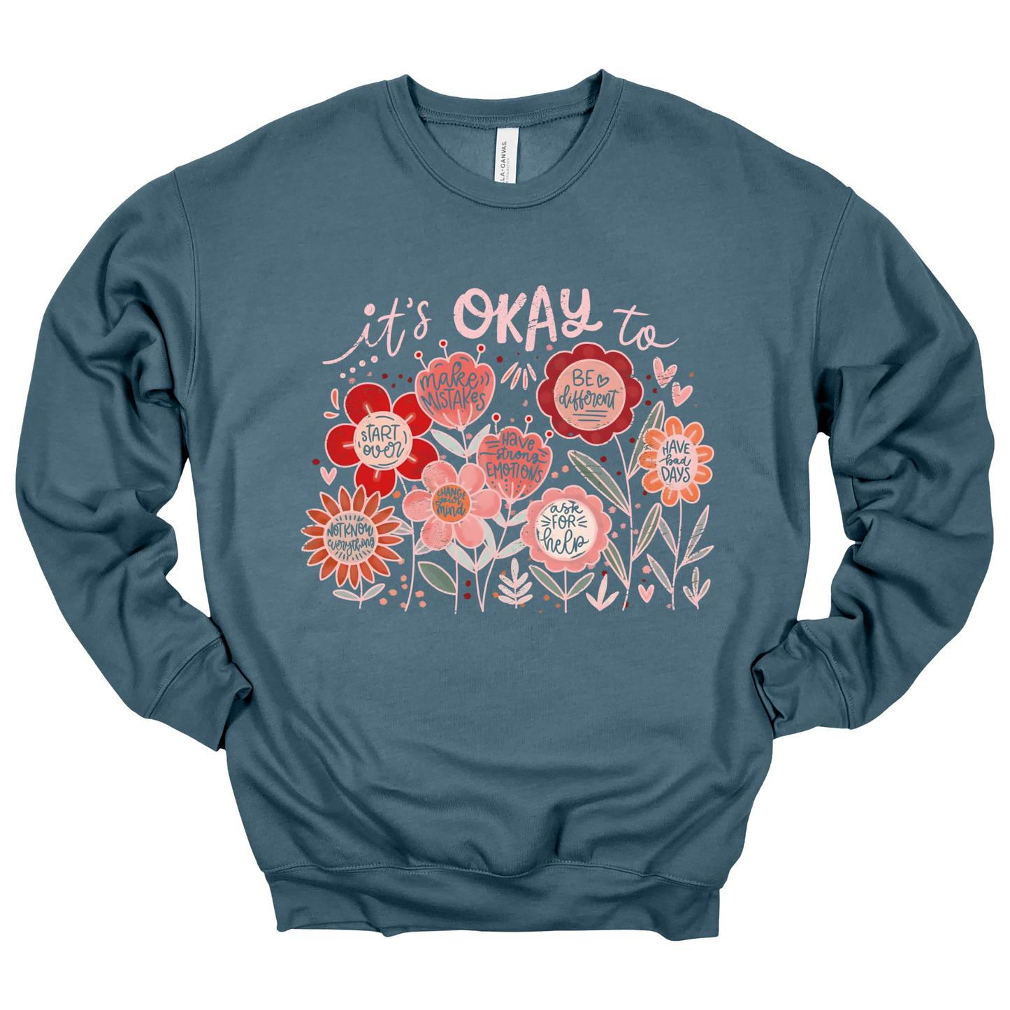 It's Okay // Pink | Adult Crewneck