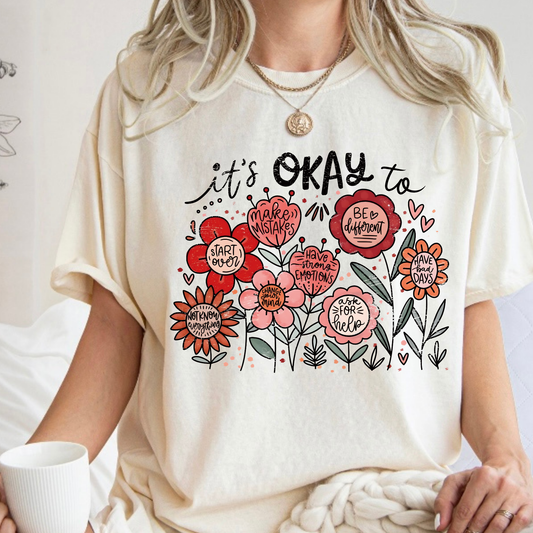 It's Okay // Black | Short Sleeve Adult Tee
