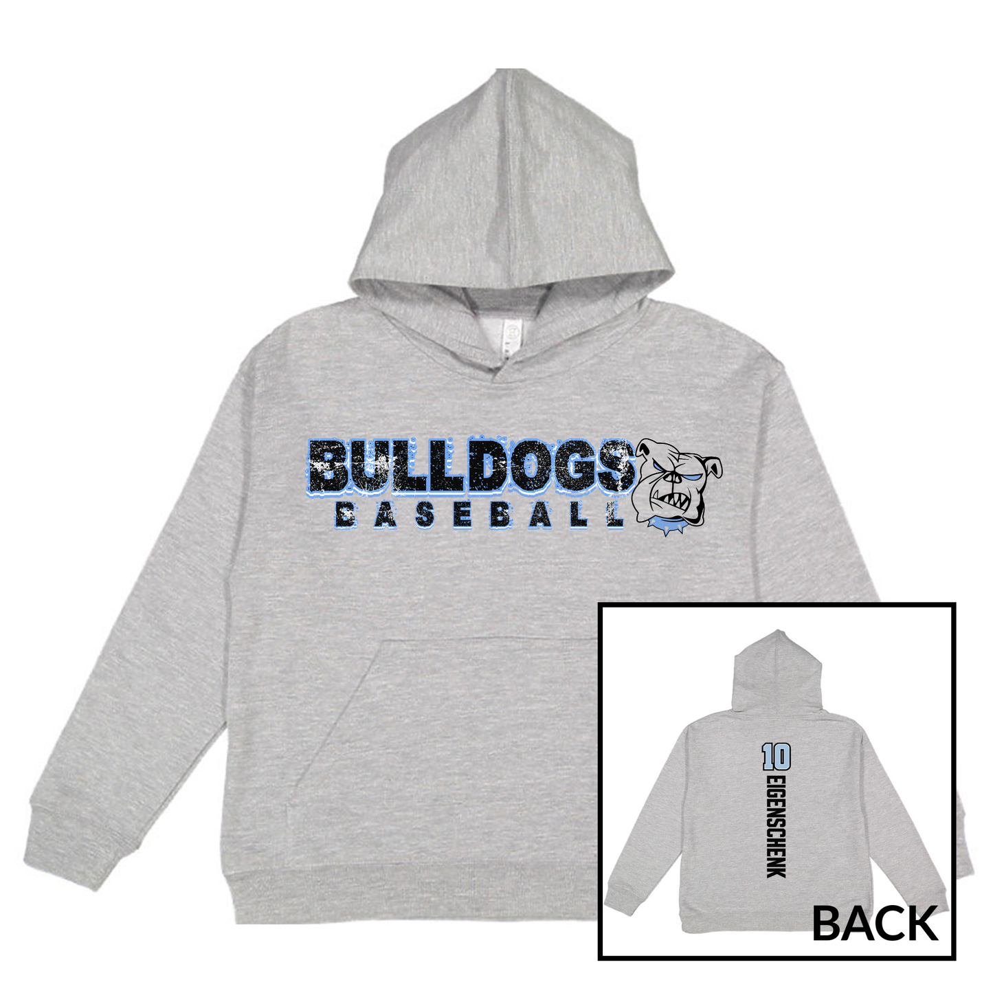 Bulldogs Baseball | Youth Hooded Sweatshirt