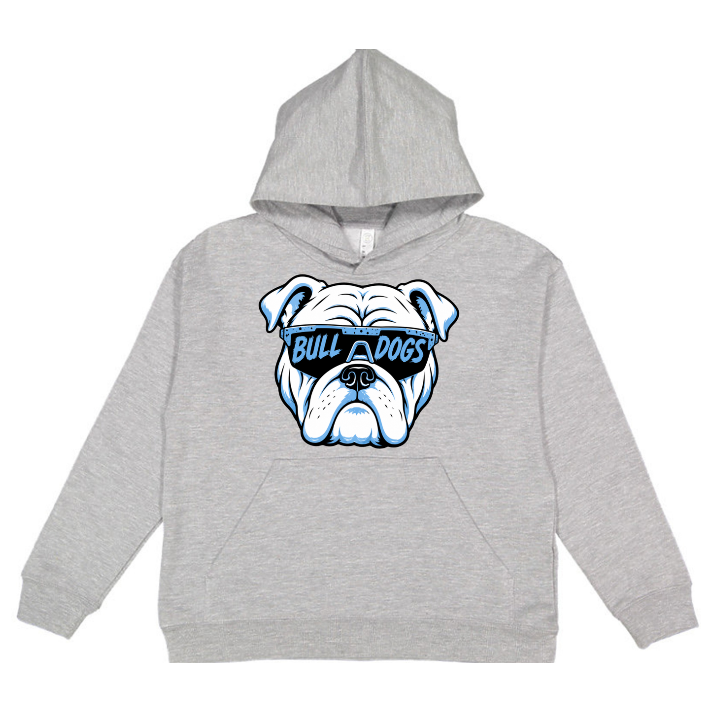 Bulldog Glasses | Youth Hooded Sweatshirt