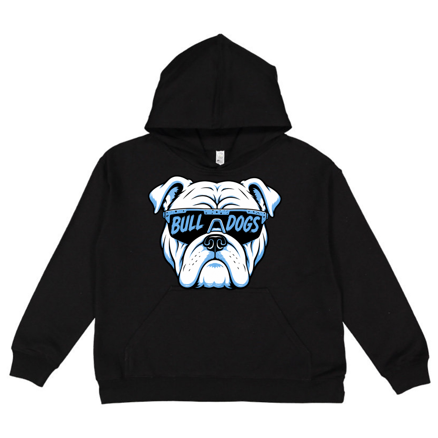 Bulldog Glasses | Youth Hooded Sweatshirt