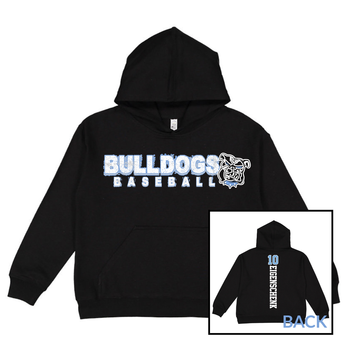 Bulldogs Baseball | Youth Hooded Sweatshirt