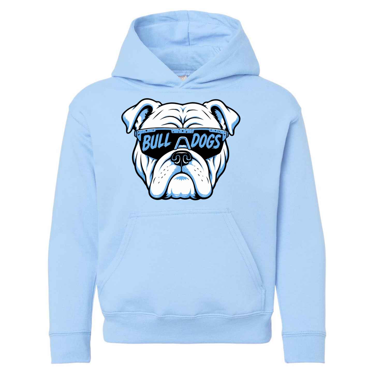 Bulldog Glasses | Youth Hooded Sweatshirt