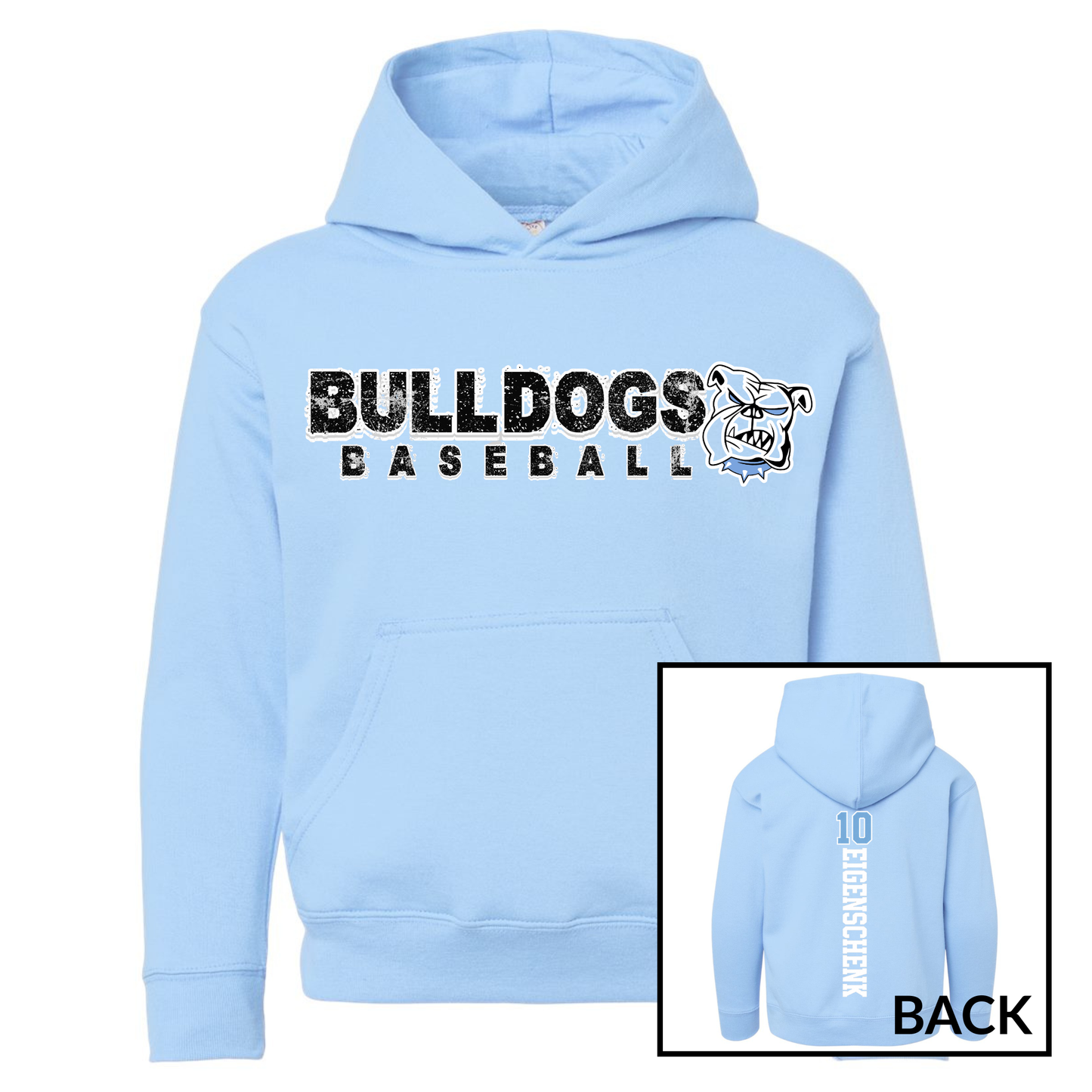 Bulldogs Baseball | Youth Hooded Sweatshirt