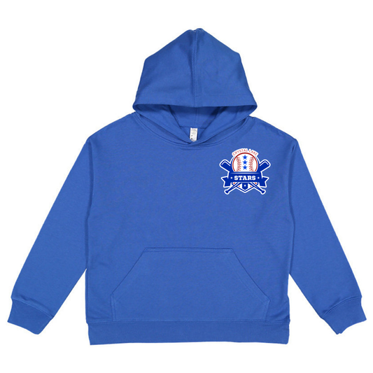 Crystal Lake Stars Pocket Logo | Youth Hooded Sweatshirt