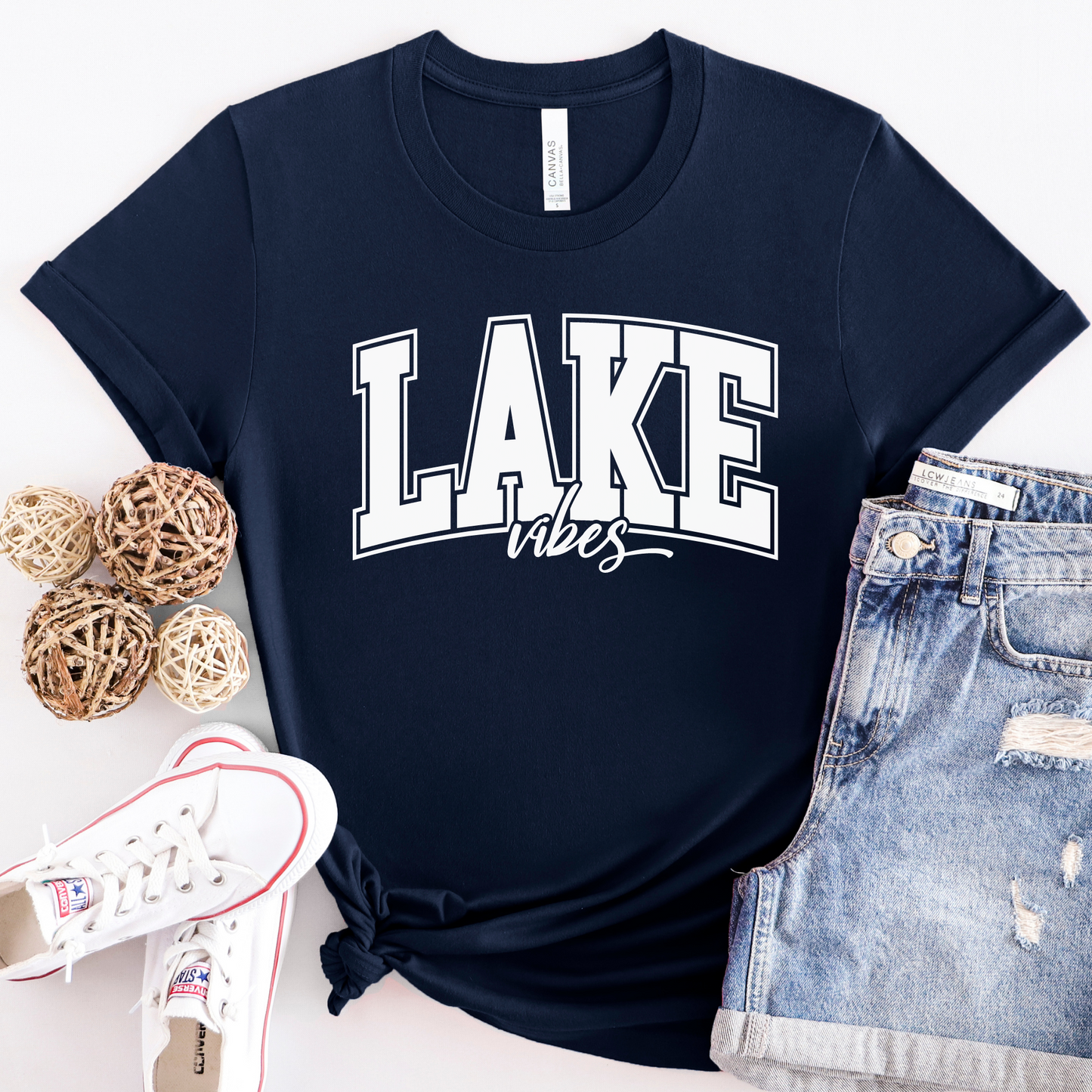 Lake Vibes | Short Sleeve Adult Tee | Closeout