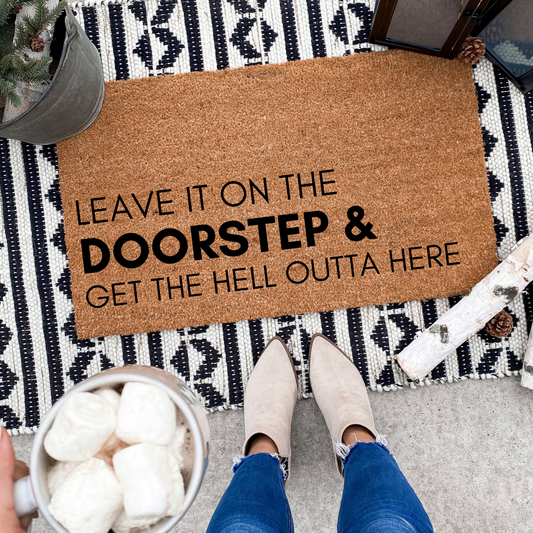 Leave It On the Doorstep | Home Alone Custom Doormat