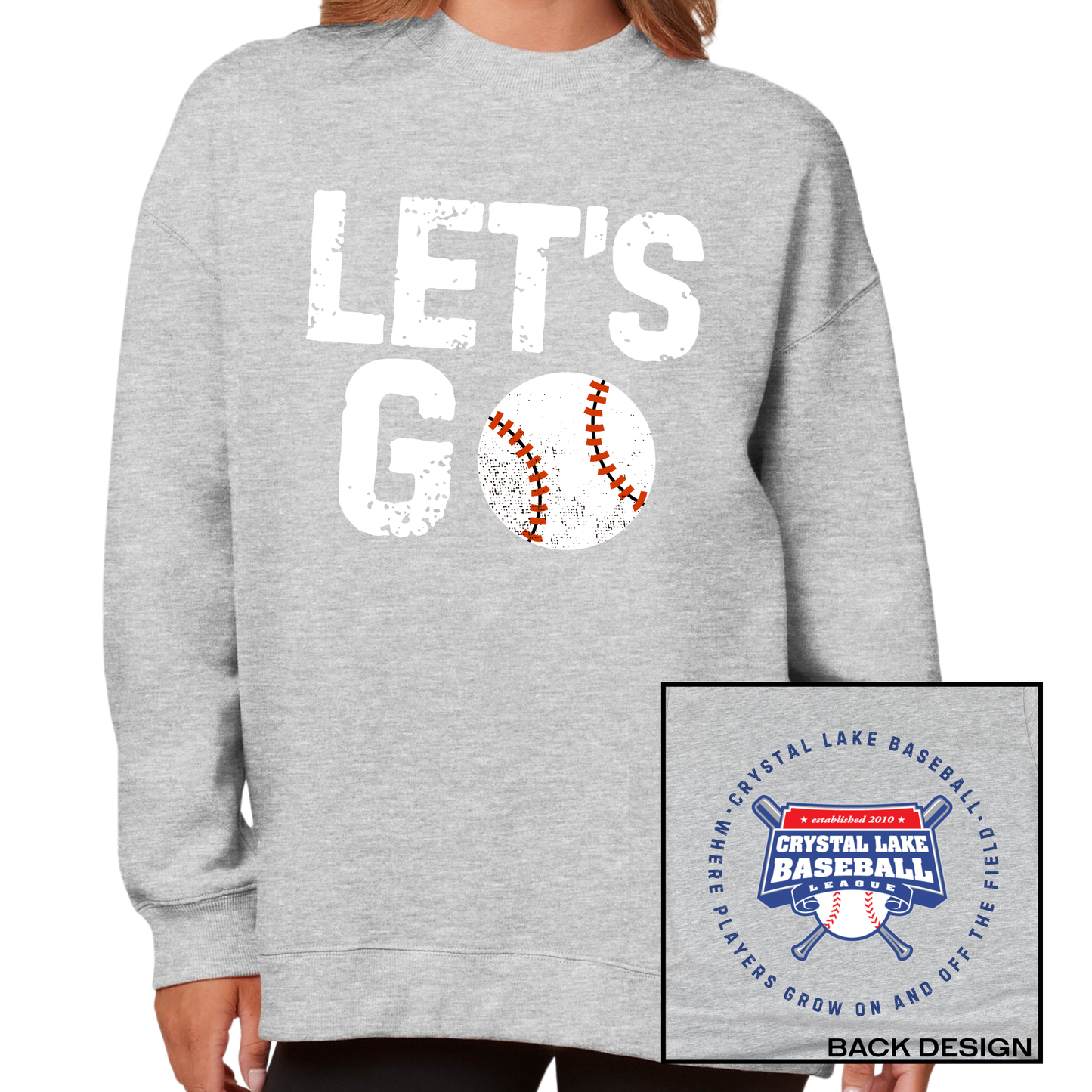 Let's Go CLB | Ladies Oversized Crewneck