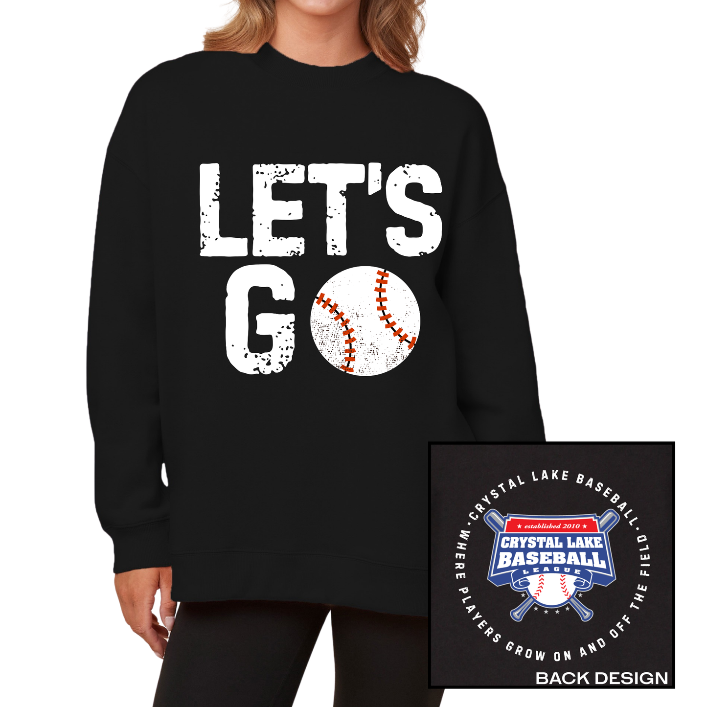 Let's Go CLB | Ladies Oversized Crewneck