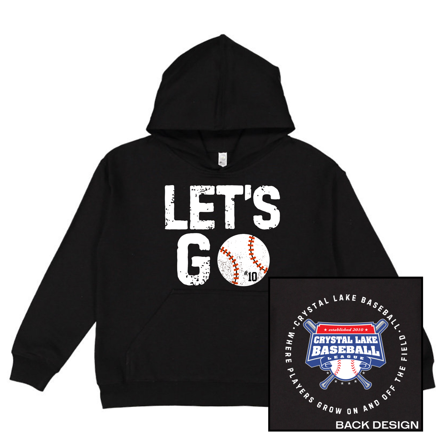Let's Go CLB, Personalized | Youth Hooded Sweatshirt