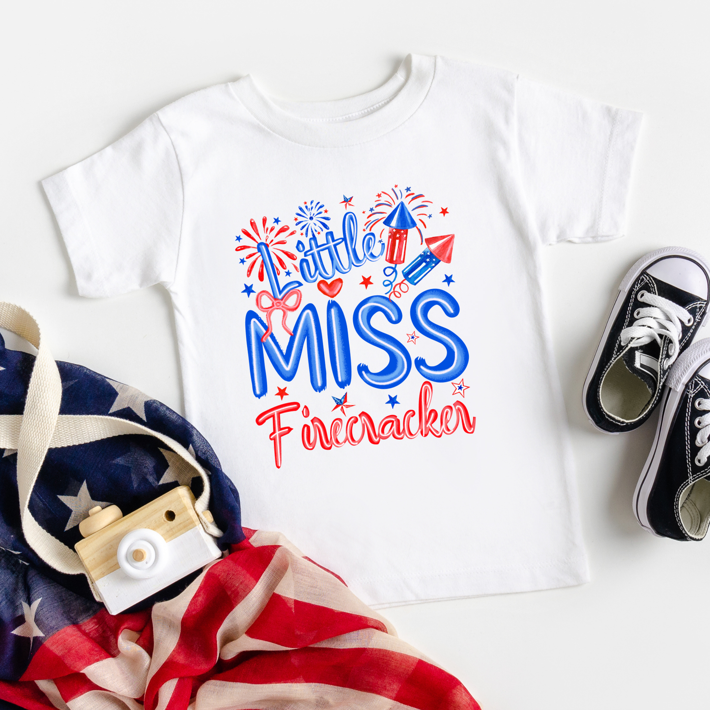 Little Miss Firecracker | Short Sleeve Youth Tee