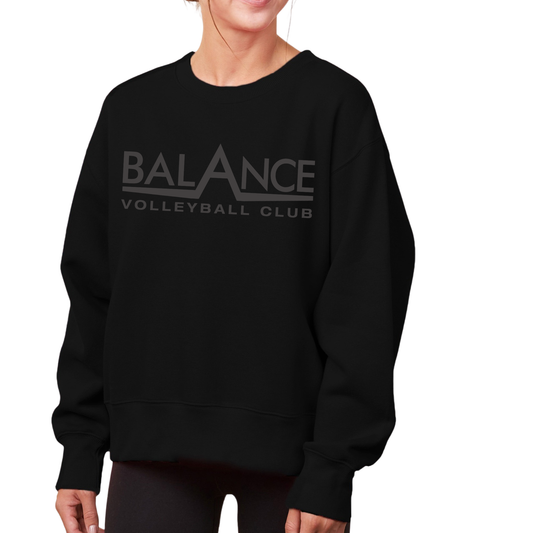 Balance Puff Logo | Ladies Boxy Crewneck