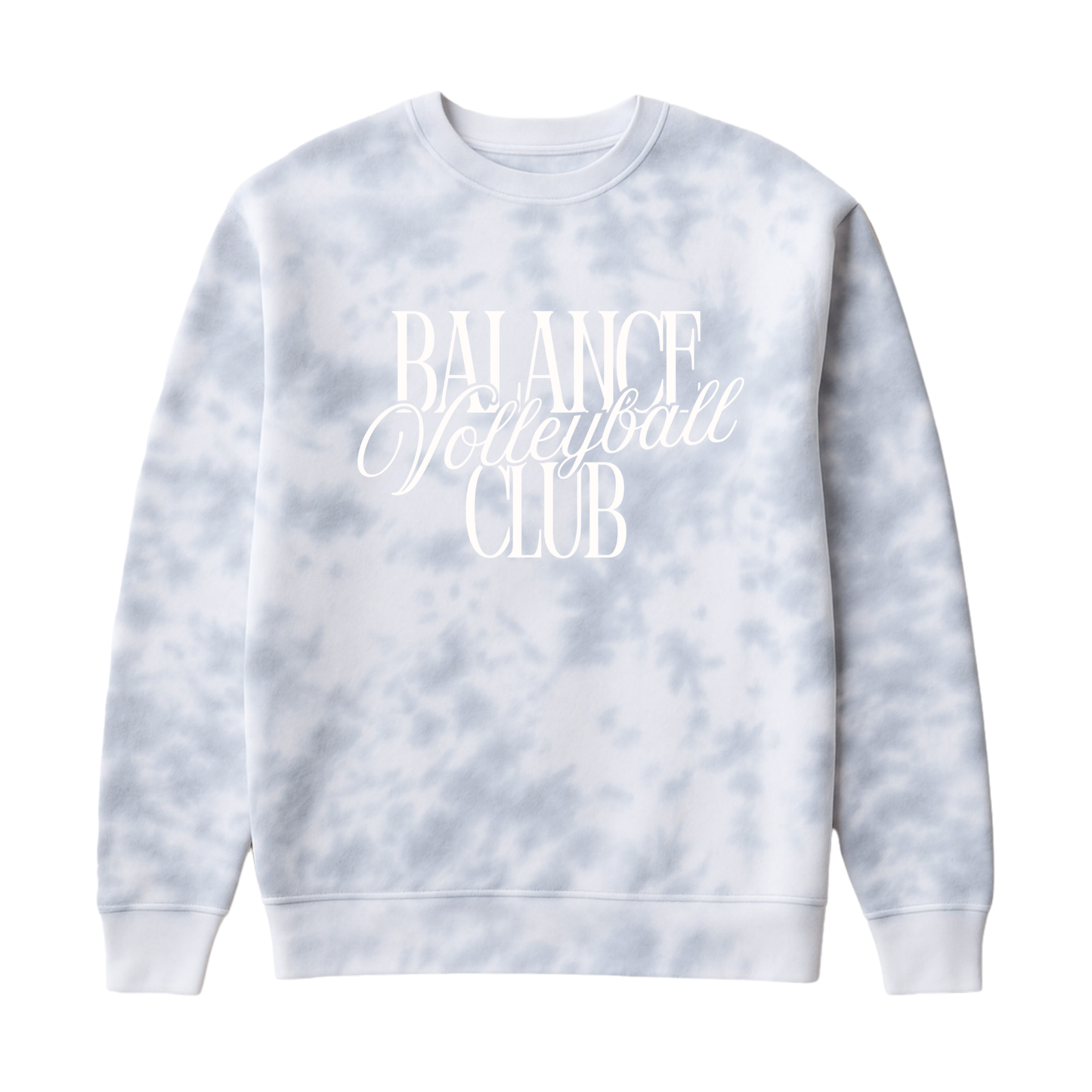 Balance Volleyball Club | Fleece Tie-Dye Crewneck