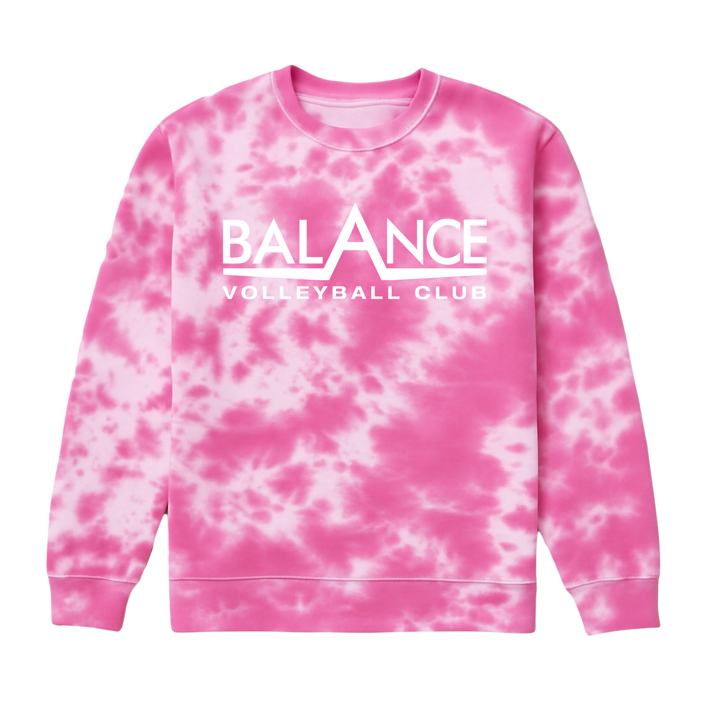 Balance Logo | Fleece Tie-Dye Crewneck
